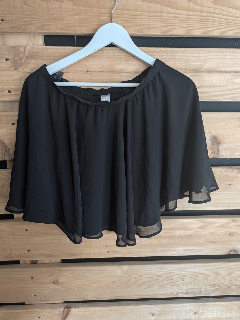 Flowy Black Women's Chiffon Top
